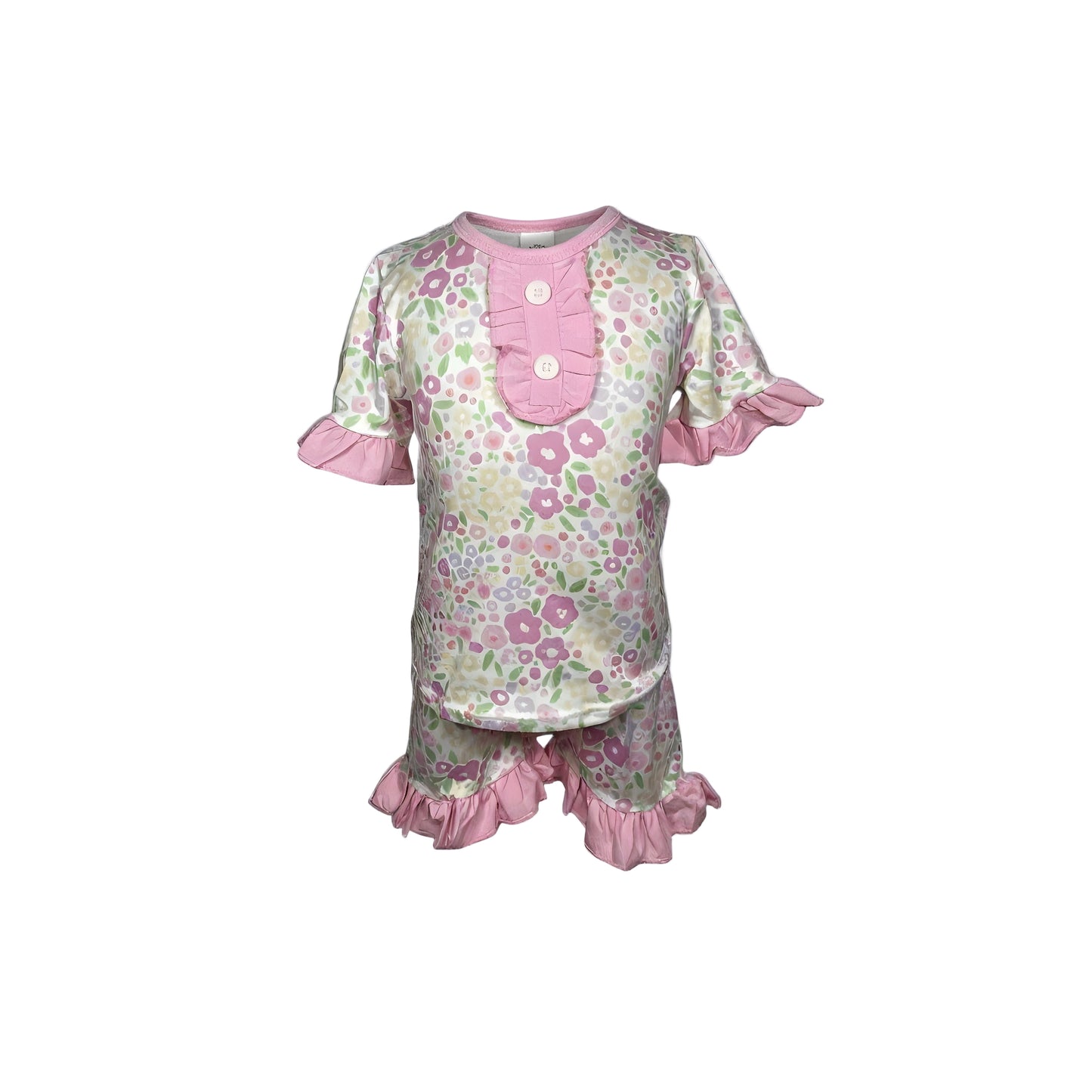 EVERLY’S FLOWERS PAJAMA SHORTS SET