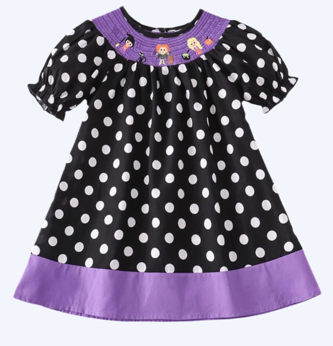 HALLOWEEN SISTERS - MACHINE SMOCKED DRESS