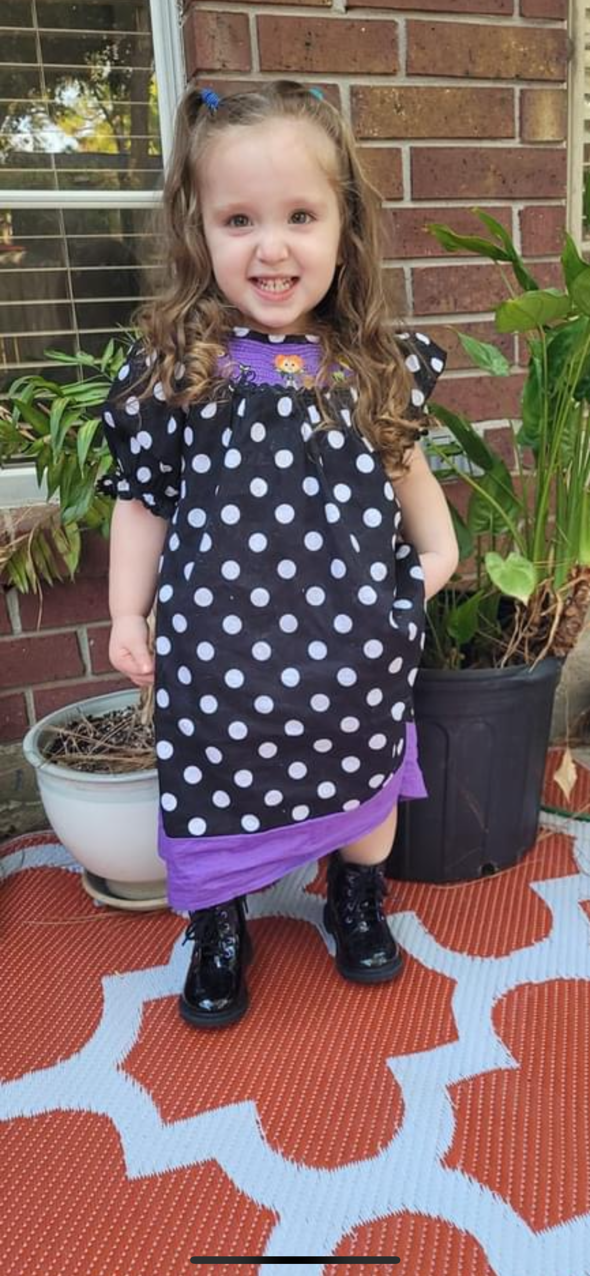 HALLOWEEN SISTERS - MACHINE SMOCKED DRESS