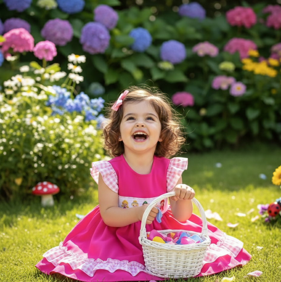 PINK PRINCESS SMOCKED DRESS – SWEET, PLAYFUL & PICTURE-PERFECT