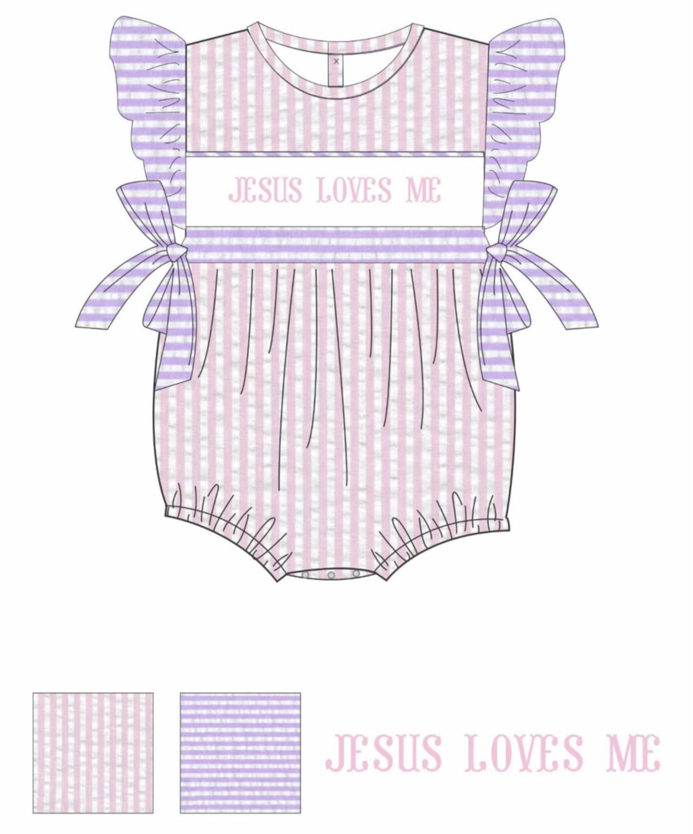SUNDAY BEST - HAND SMOCKED GIRL BUBBLE