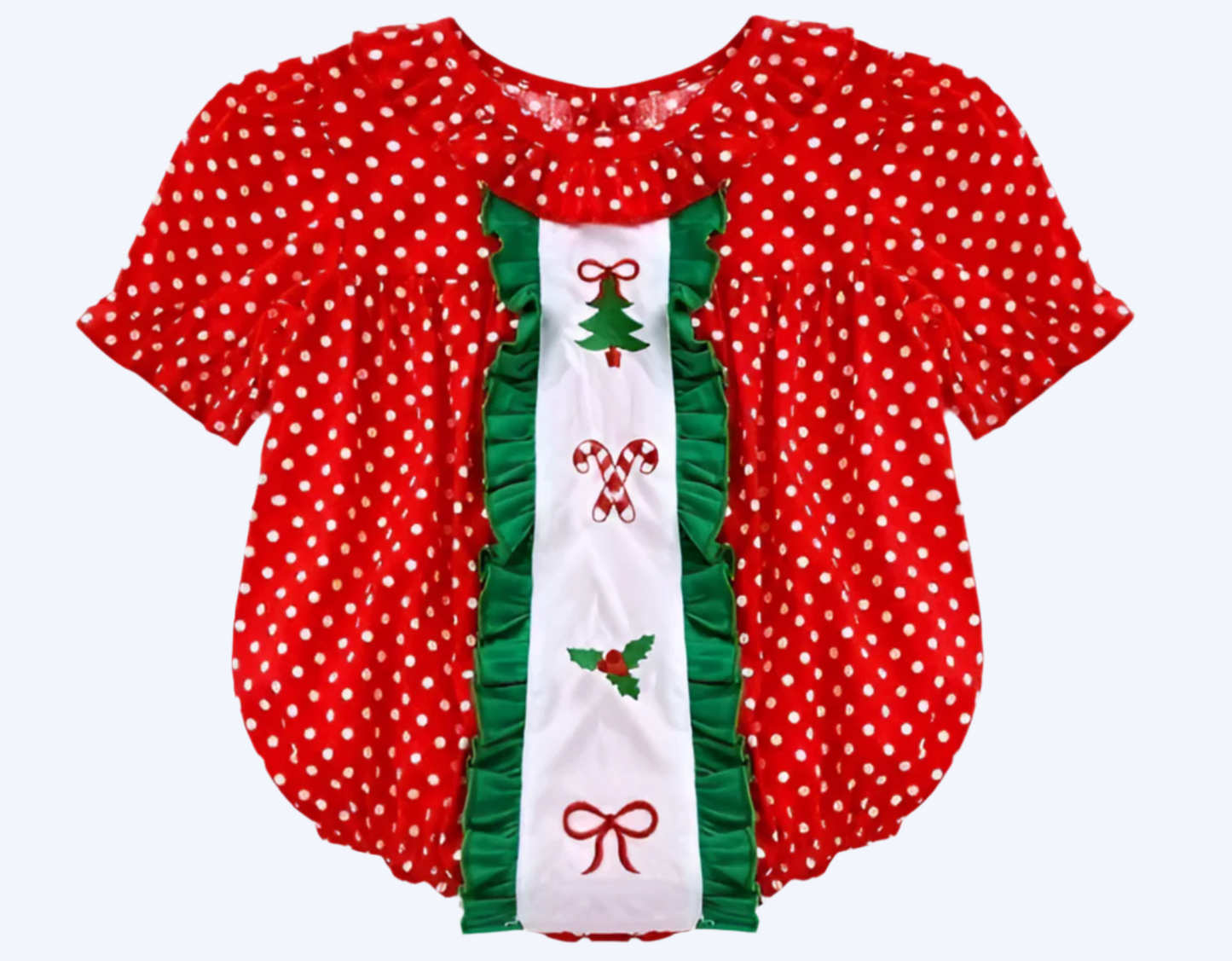 CHRISTMAS POLKADOT BUBBLE EMBROIDERY