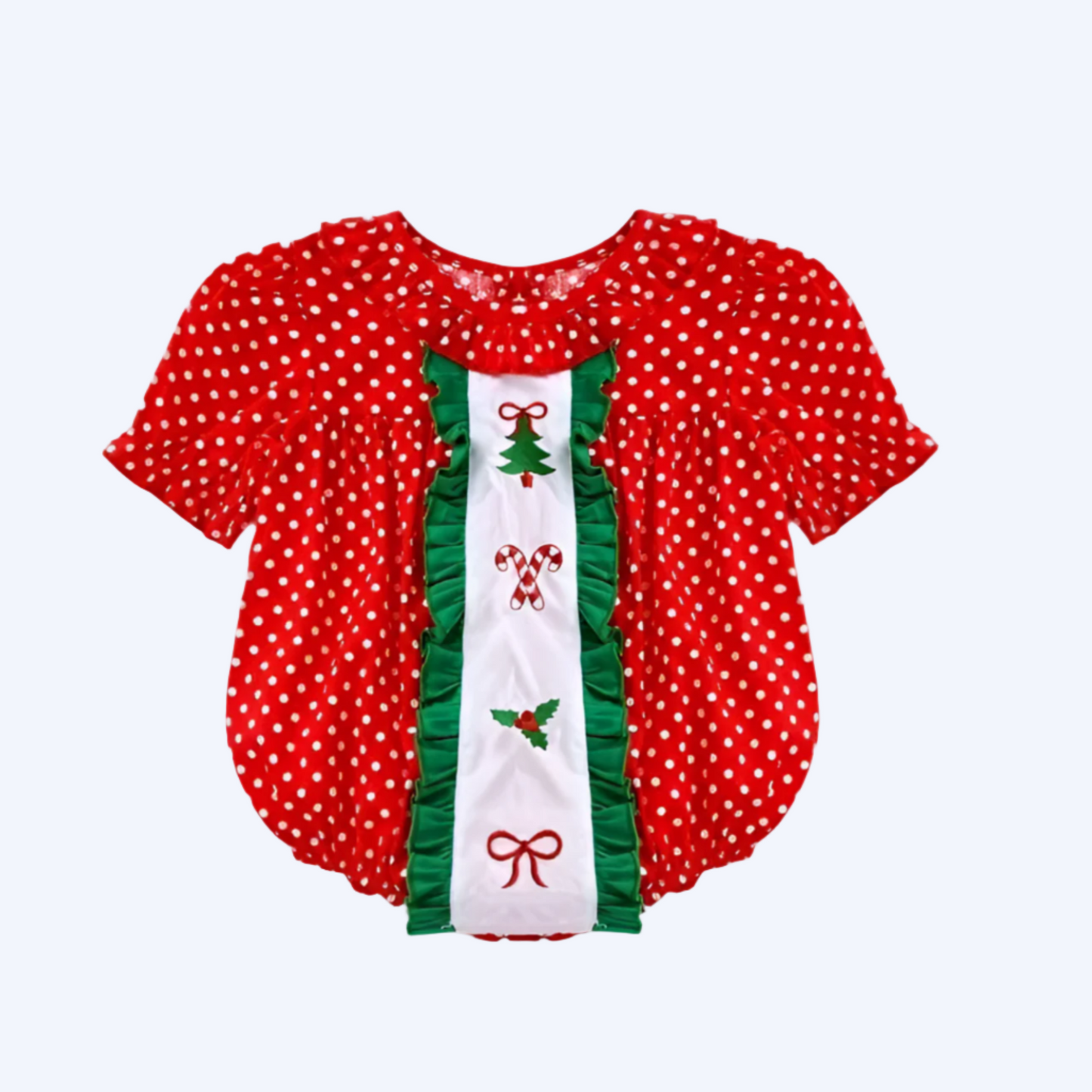 CHRISTMAS POLKADOT BUBBLE EMBROIDERY