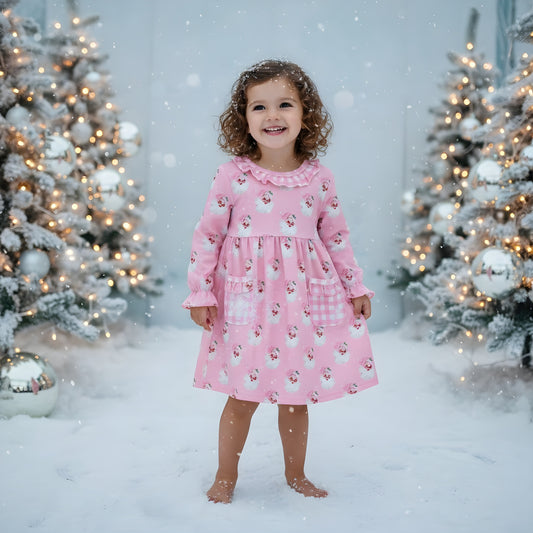 Vintage Santa Pink Dress
