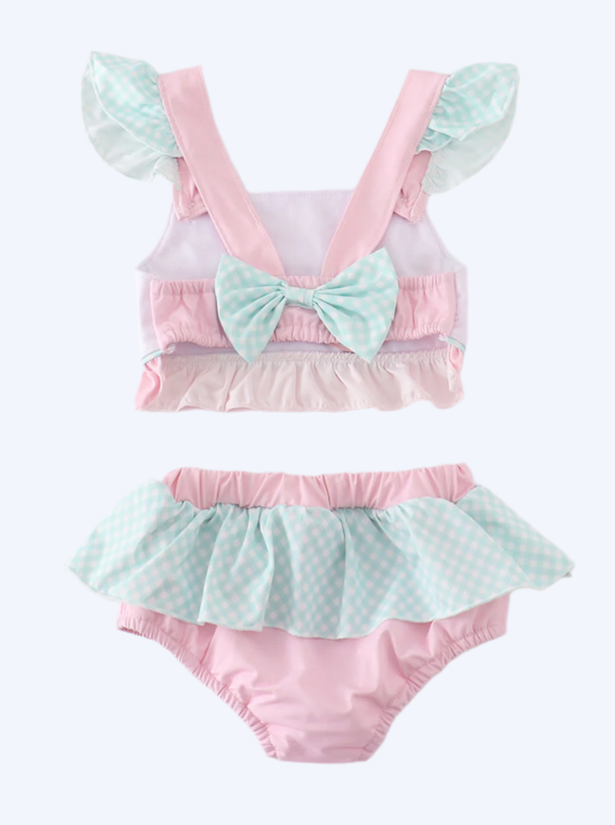 MAGICAL - PINK PRINCESS EMBROIDERY GIRL 2PC SWIMSUIT
