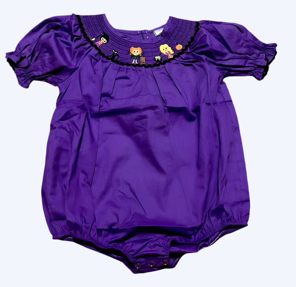 HALLOWEEN SISTERS - MACHINE SMOCKED - BUBBLE