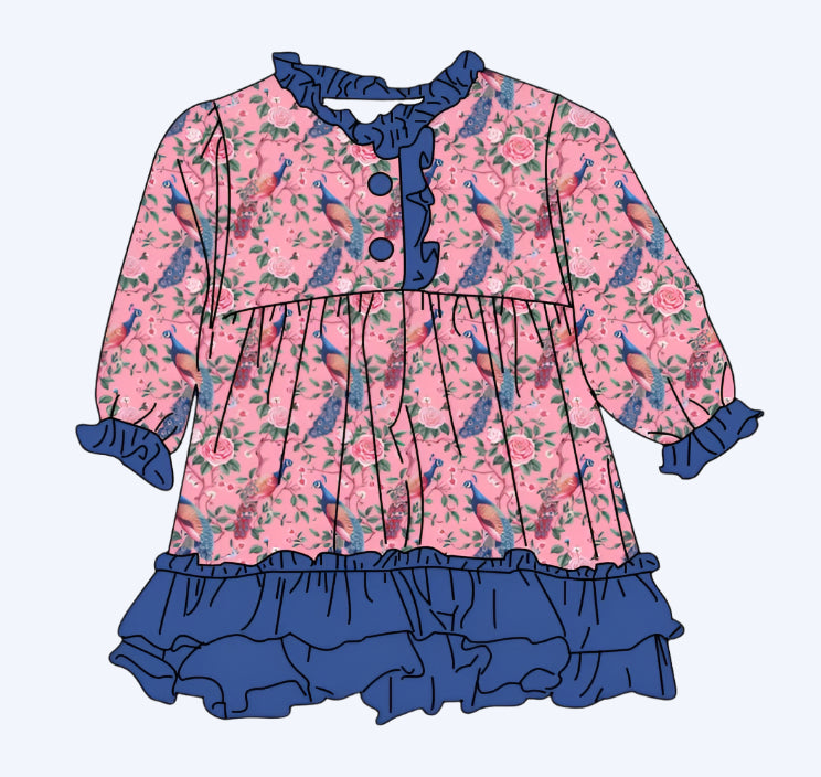 GRANDMILLENNIAL PEACOCK NIGHTGOWN
