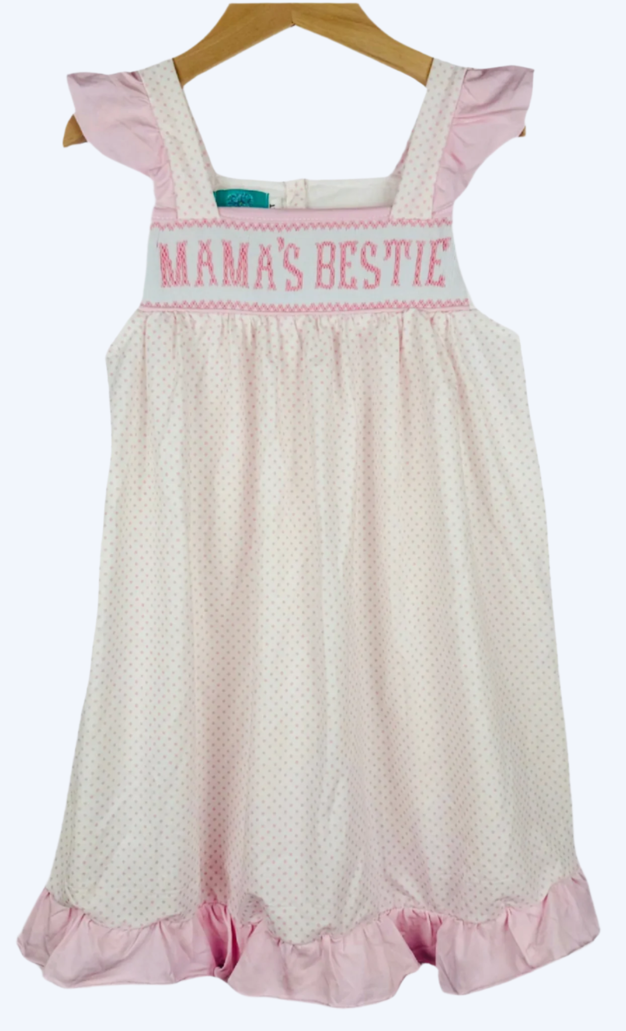 MAMAS BESTIE HAND SMOCKED DRESS - BISHOP LENGTH