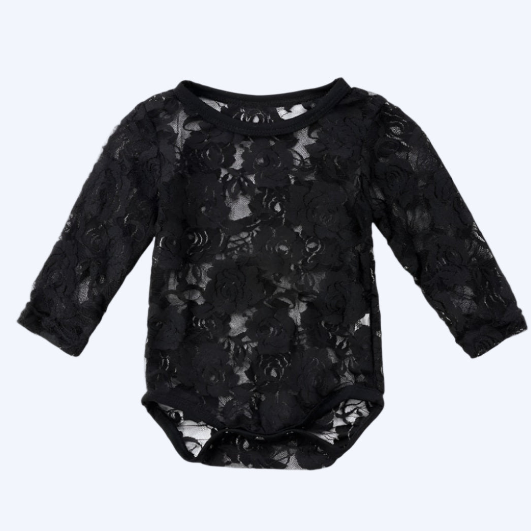 HALLOWEEN BLACK LACE UNDER BUBBLE SHIRT FOR HALLOWEEN BUBBLES