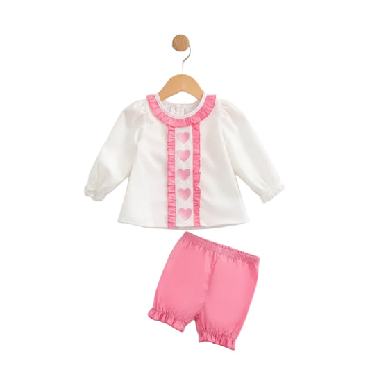 Valentines Hearts Bloomer Set - Embroidery Appliqué