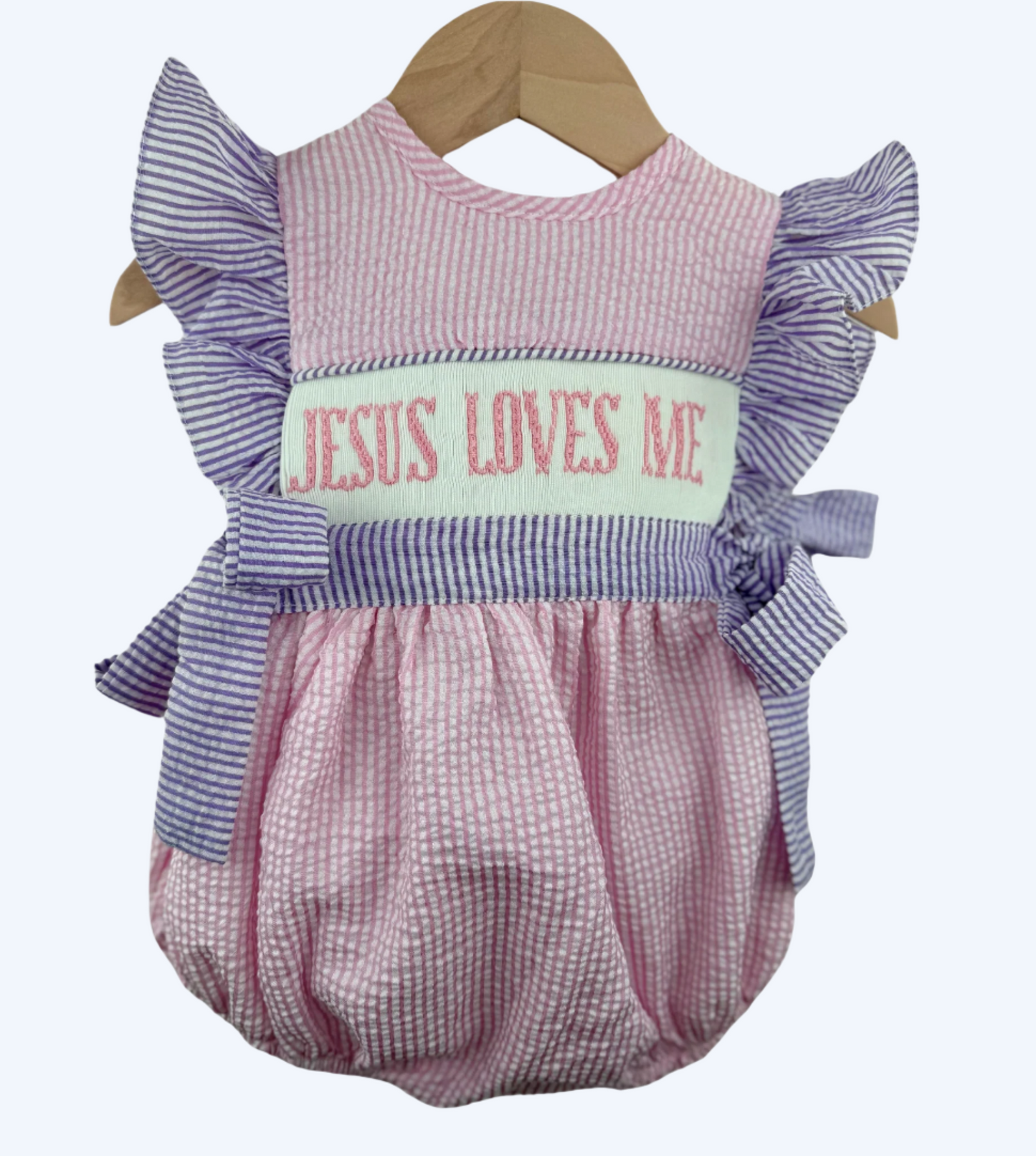 SUNDAY BEST - HAND SMOCKED GIRL BUBBLE
