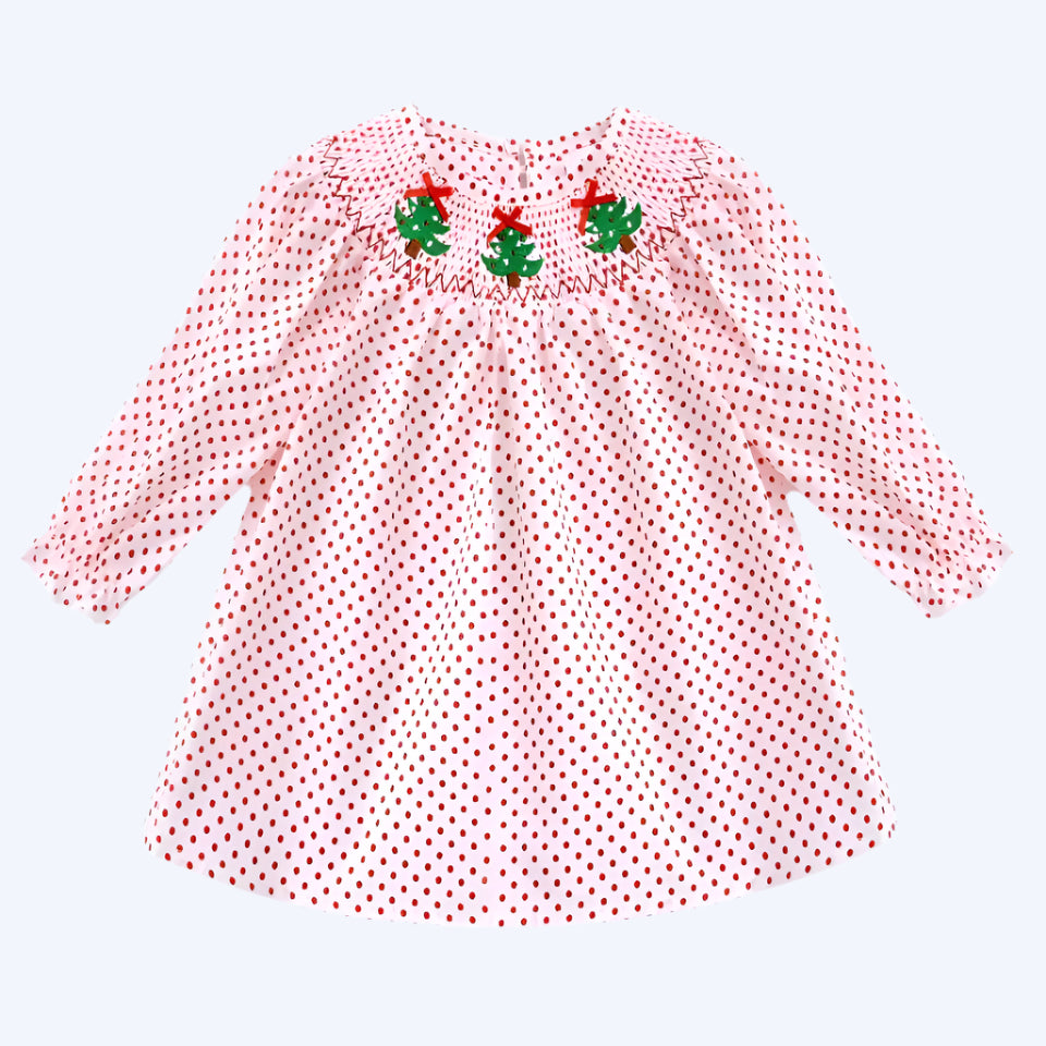 CHRISTMAS RED POLKA DOT DRESS - ETA SEP