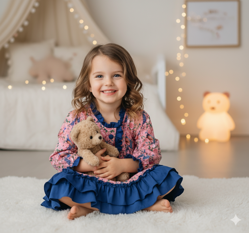 GRANDMILLENNIAL PEACOCK NIGHTGOWN