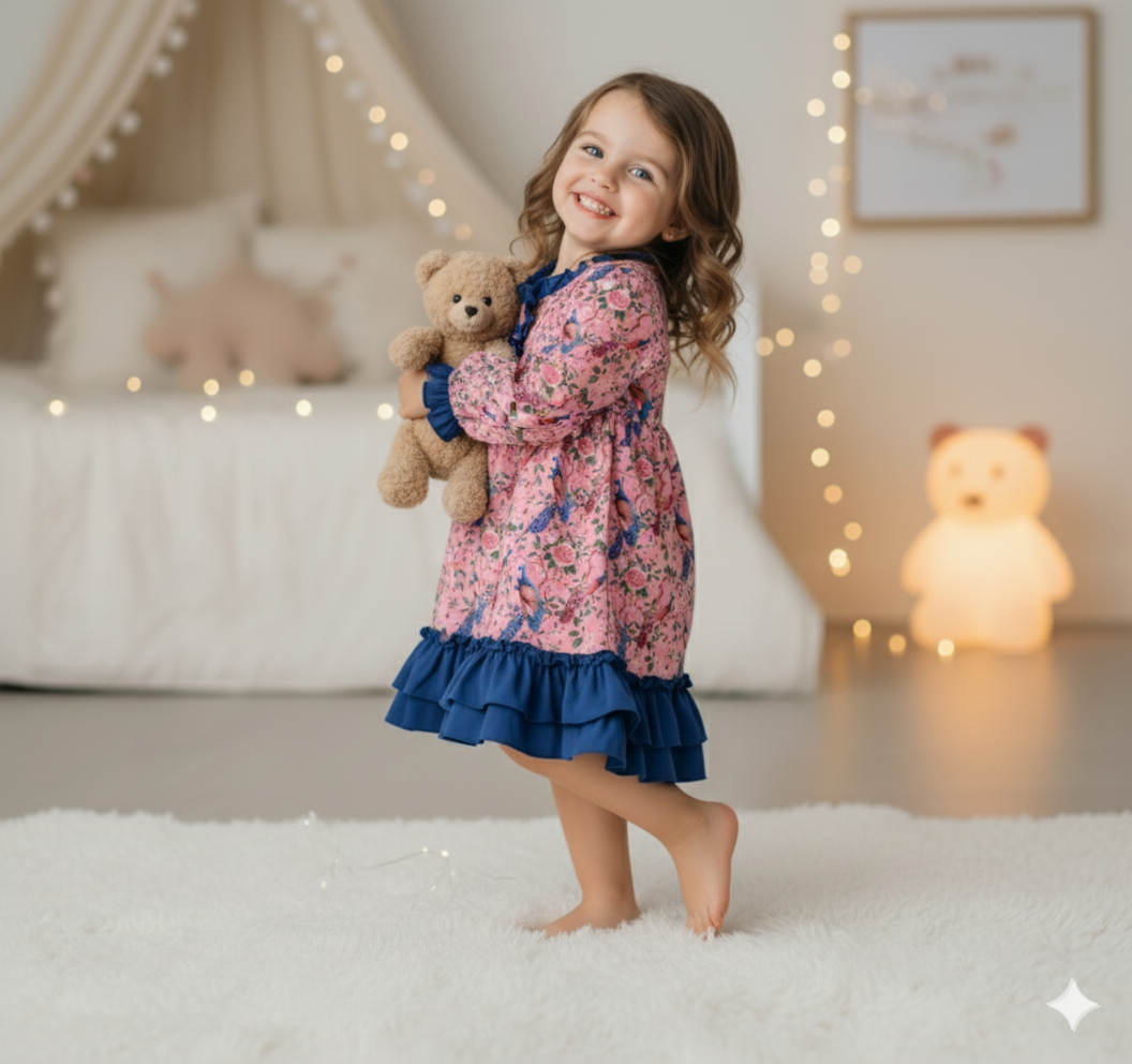 GRANDMILLENNIAL PEACOCK NIGHTGOWN