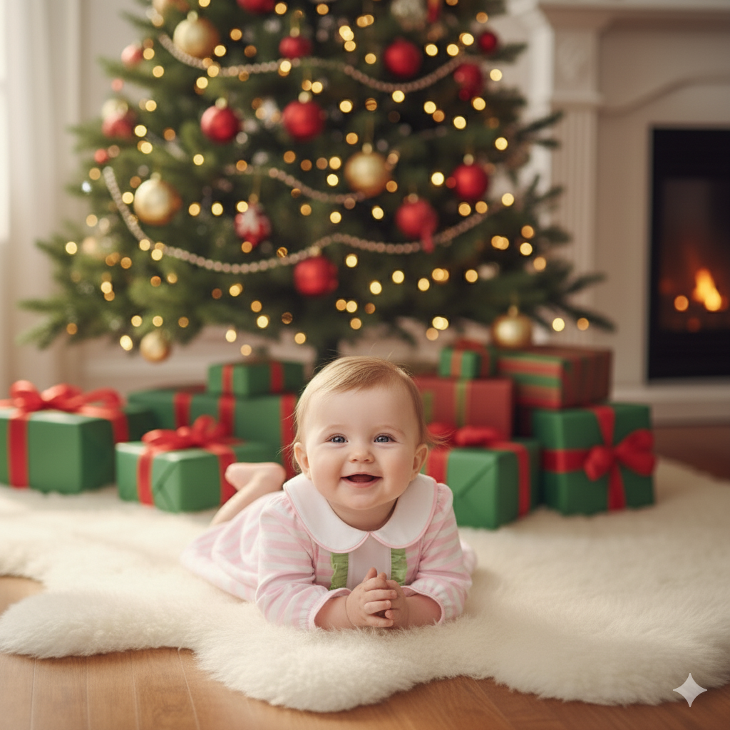 CHRISTMAS PINK GIRLS DRESS