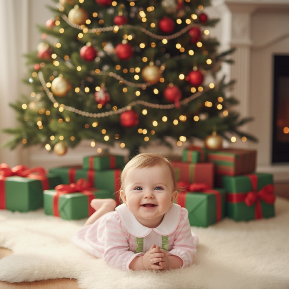 CHRISTMAS PINK GIRLS DRESS