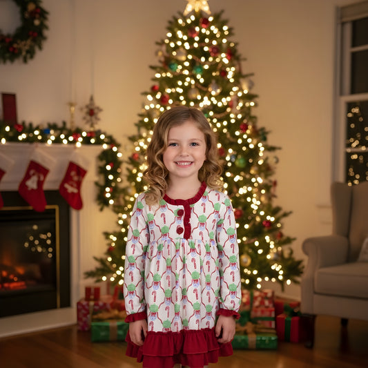 Christmas Candy Cane Nightgown