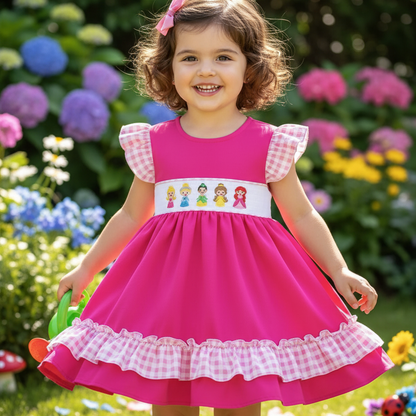 PINK PRINCESS SMOCKED DRESS – SWEET, PLAYFUL & PICTURE-PERFECT