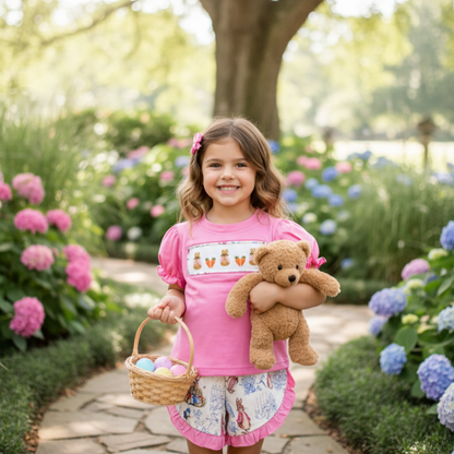 STORY BOOK - PETER RABBIT - HAND SMOCKED GIRLS SET