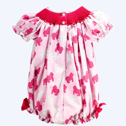 HAND SMOCKED FROSTED SPRINKLE ANIMAL COOKIES BUBBLE