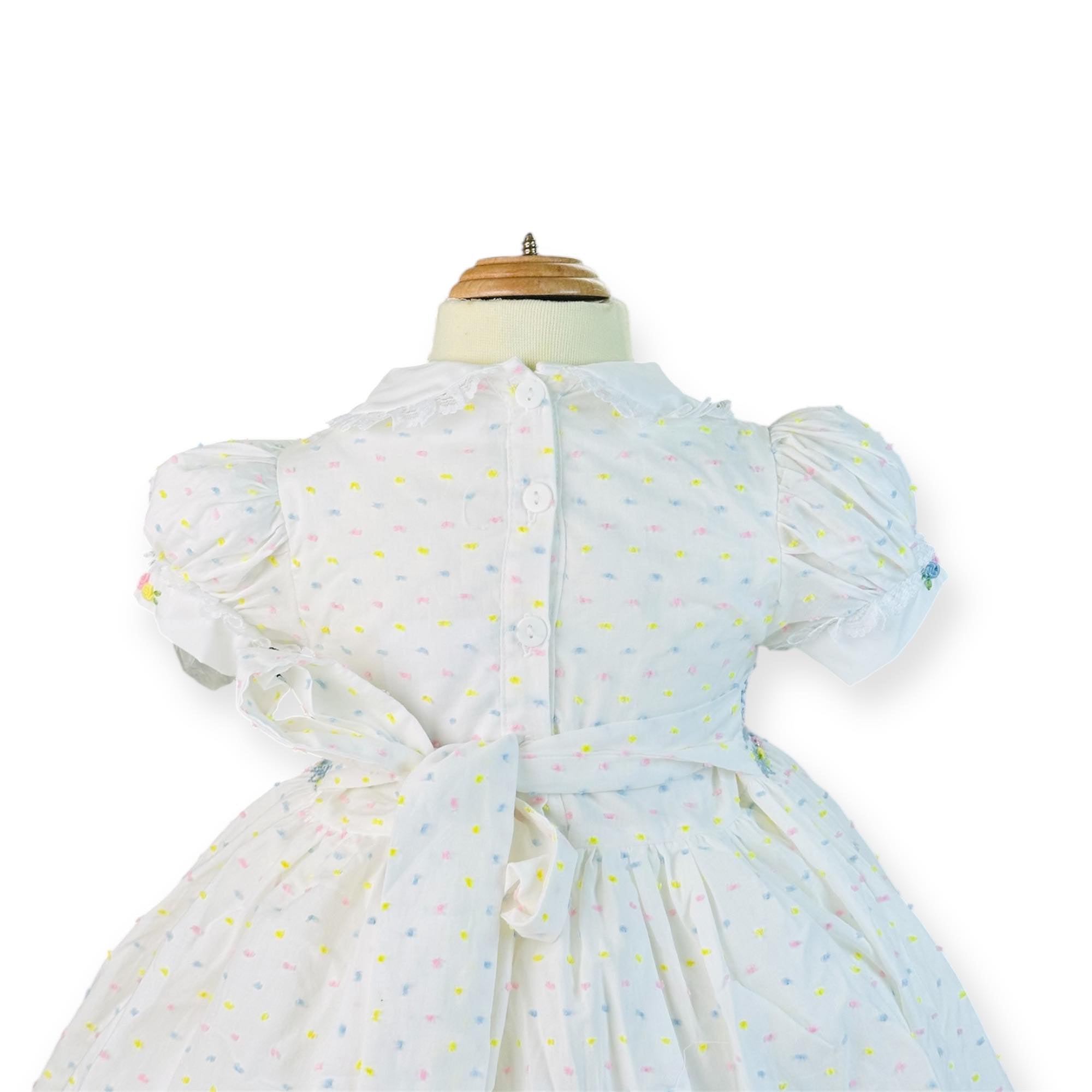 Easter Basket Smocked Dress