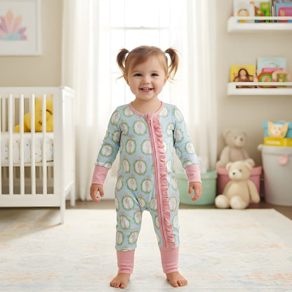 Nutcracker Ballet Aqua Blue & Pink Zippy