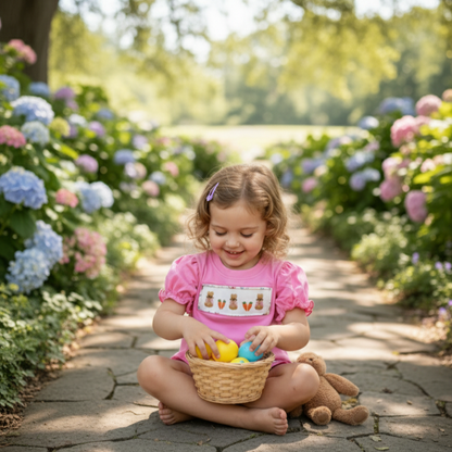 STORY BOOK - PETER RABBIT - HAND SMOCKED GIRLS SET