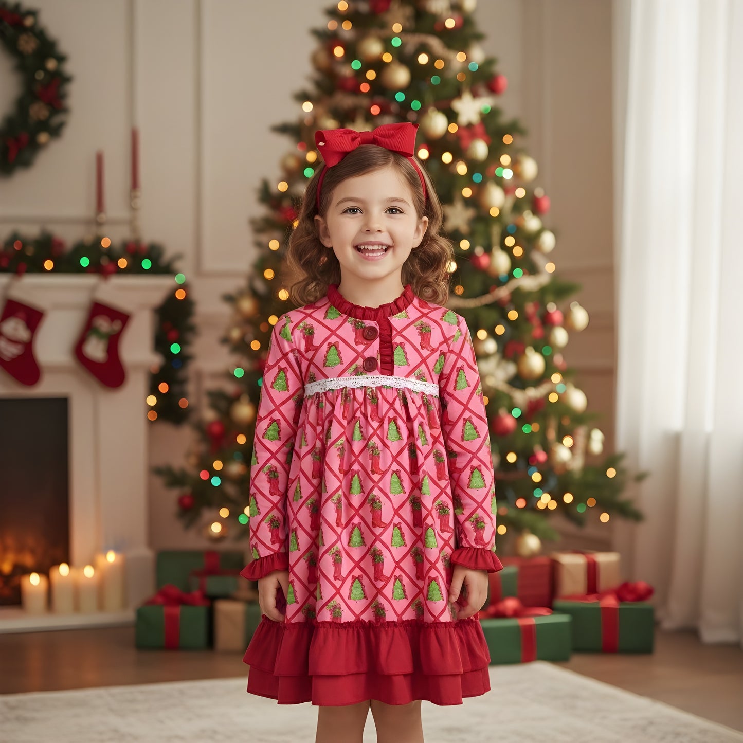 Cow Girl Christmas Nightgown