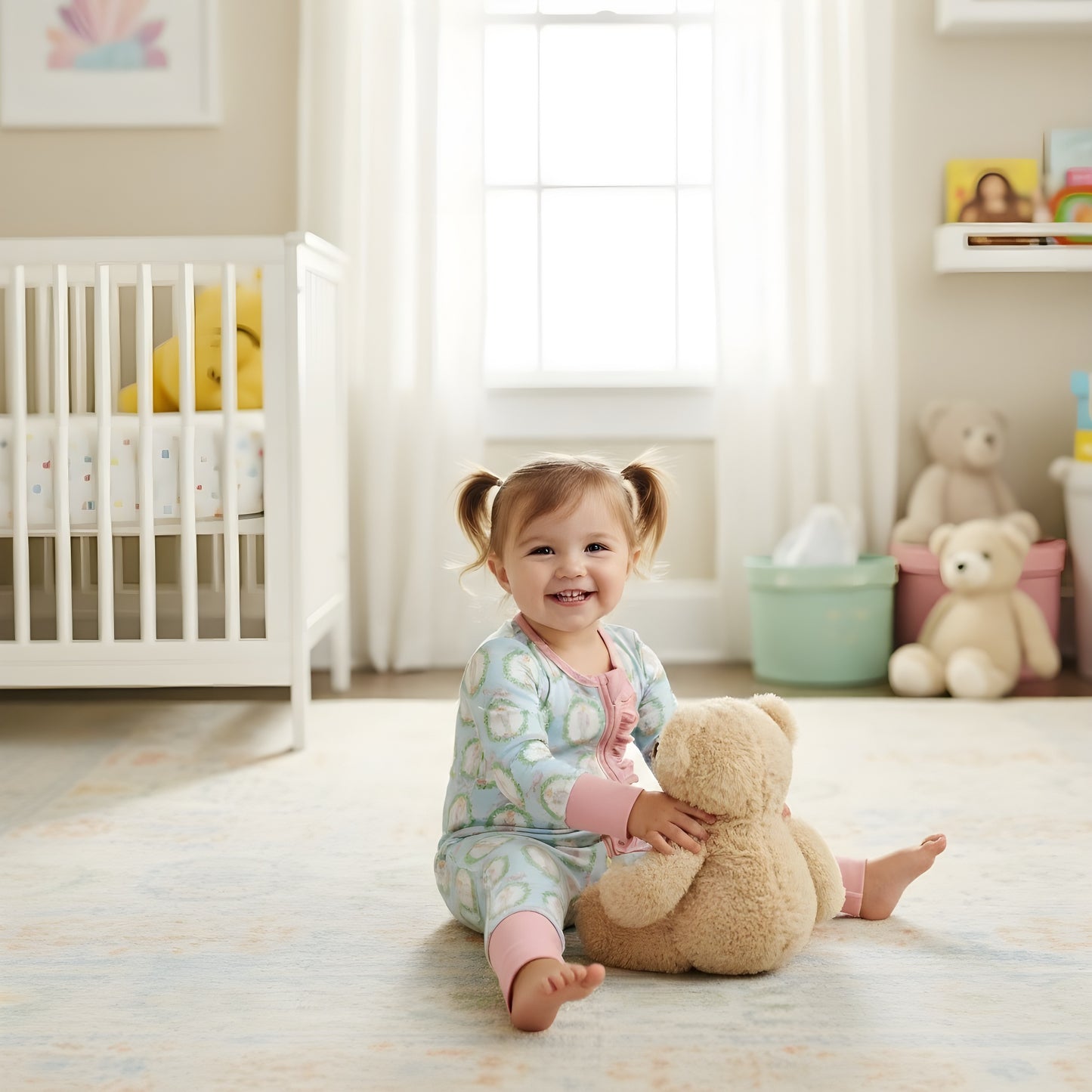 Nutcracker Ballet Aqua Blue & Pink Zippy