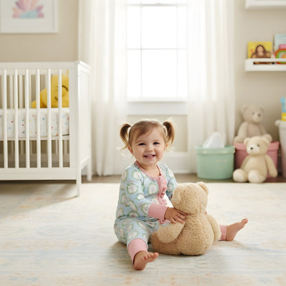 Nutcracker Ballet Aqua Blue & Pink Zippy