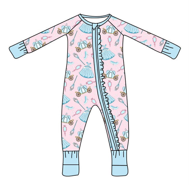Fairytale Princess Bamboo Ruffle Zippy