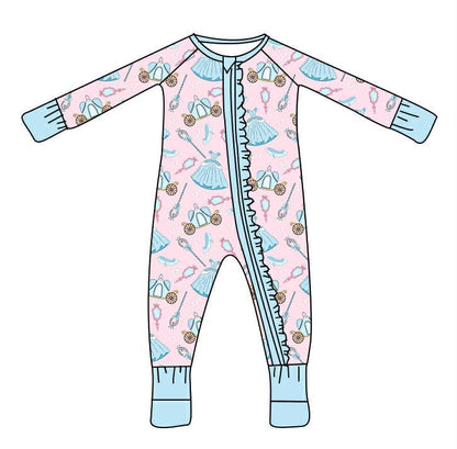 Fairytale Princess Bamboo Ruffle Zippy