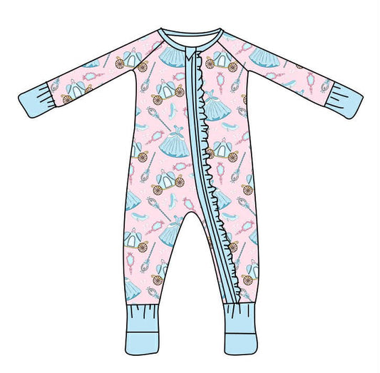 Fairytale Princess Bamboo Ruffle Zippy