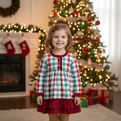 Christmas Red And Green Gingham Nightgown