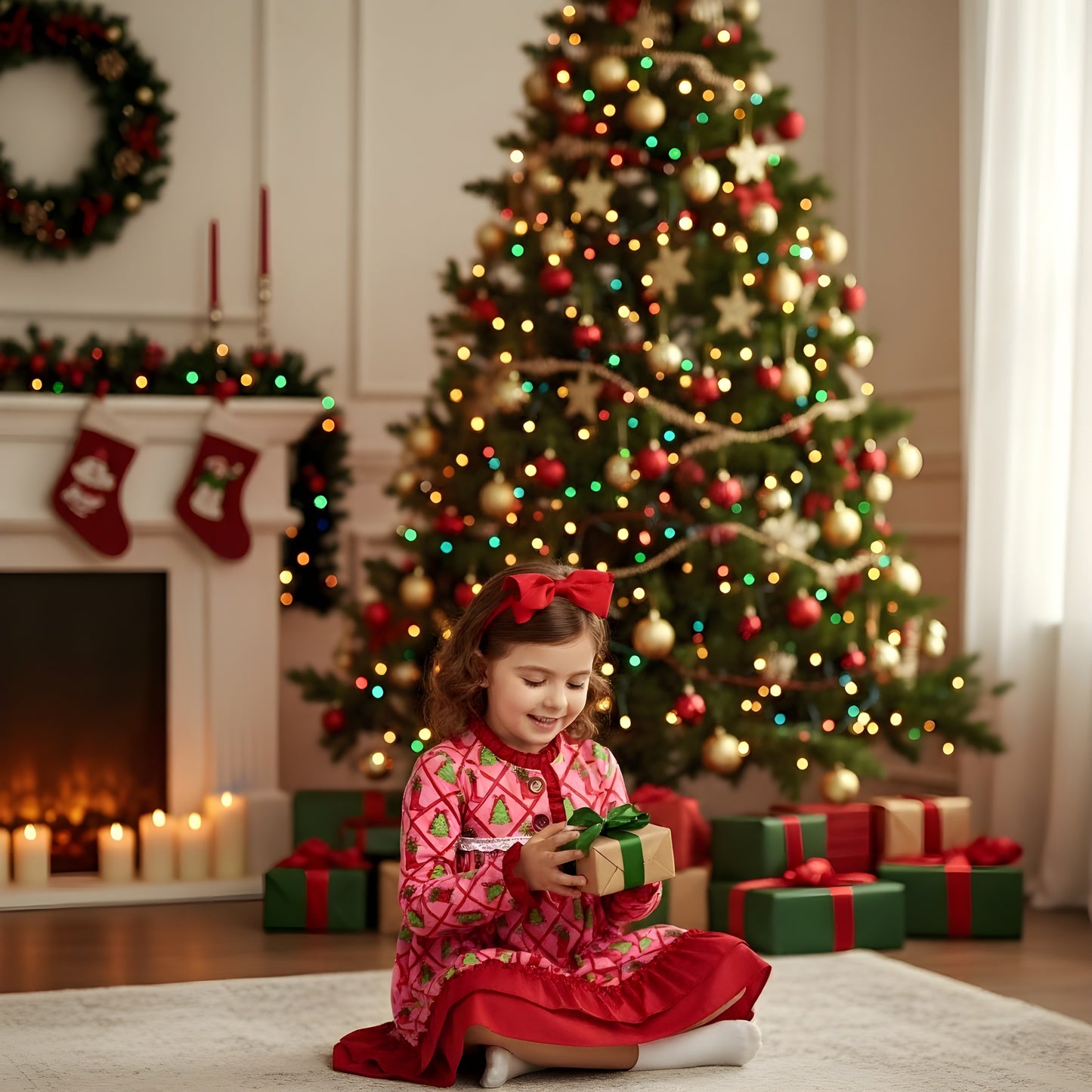 Cow Girl Christmas Nightgown