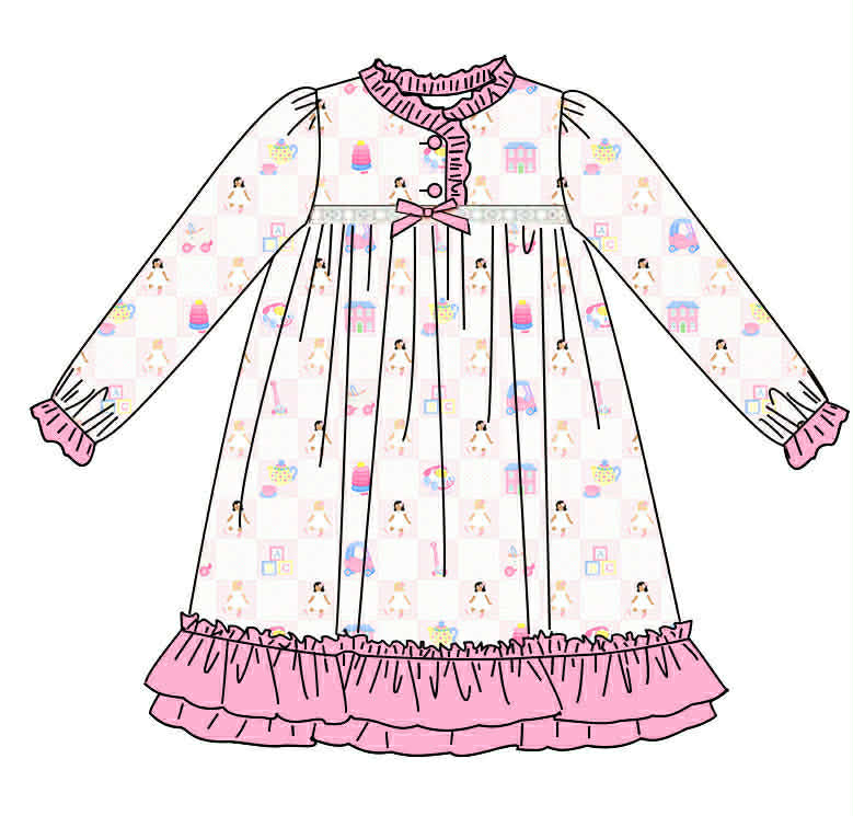 Dolly and Me - Exclusive Print - Long Sleeve Nightgown