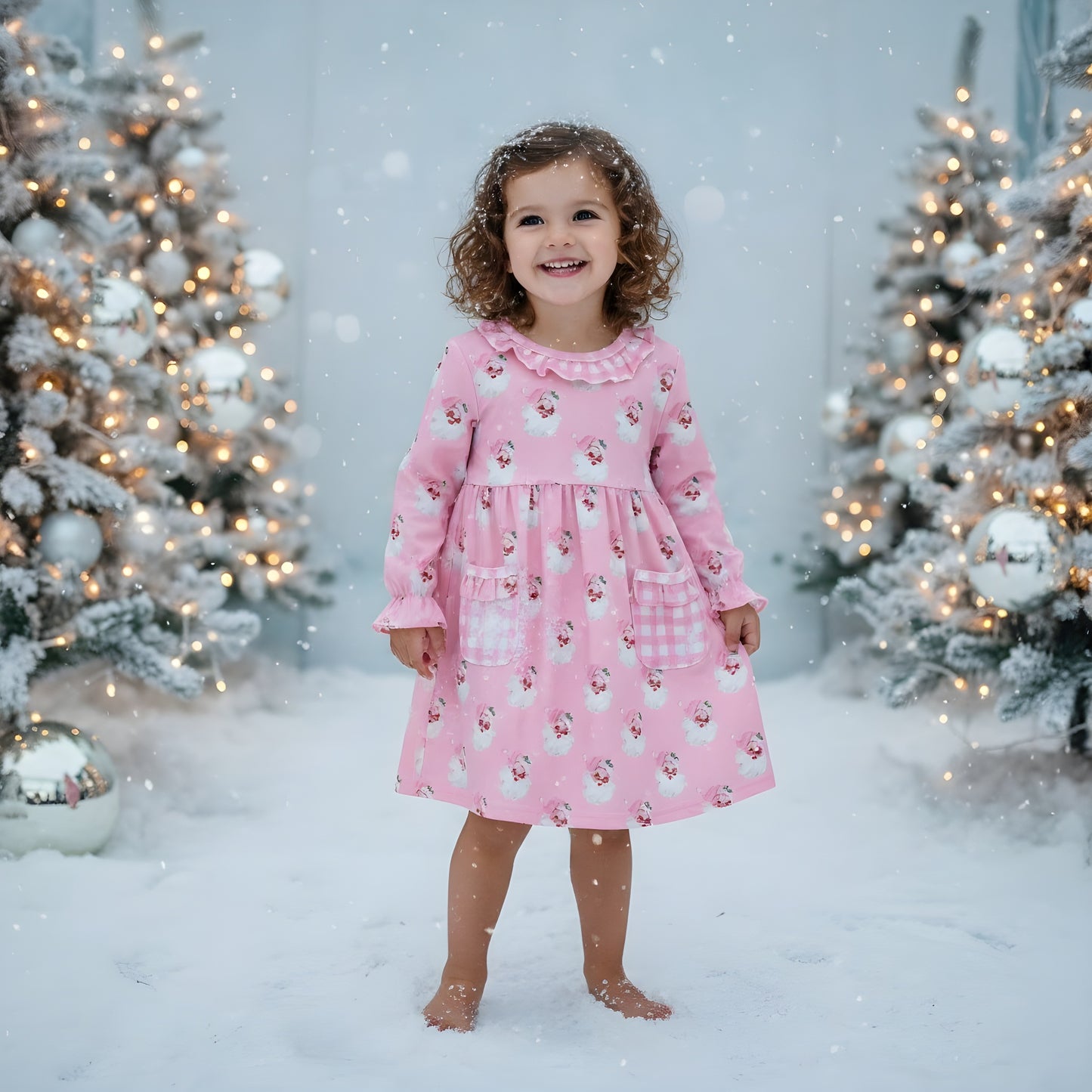 Vintage Santa Pink Dress