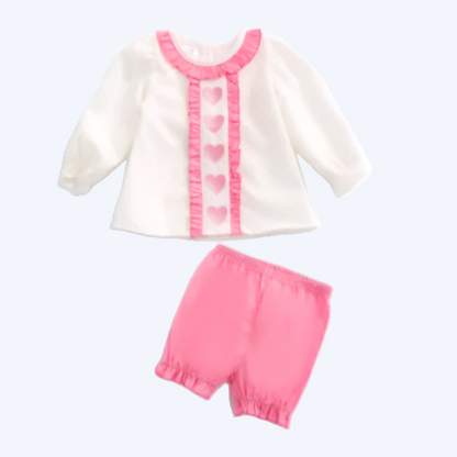 VALENTINES HEARTS BLOOMER SET - EMBROIDERY APPLIQUÉ