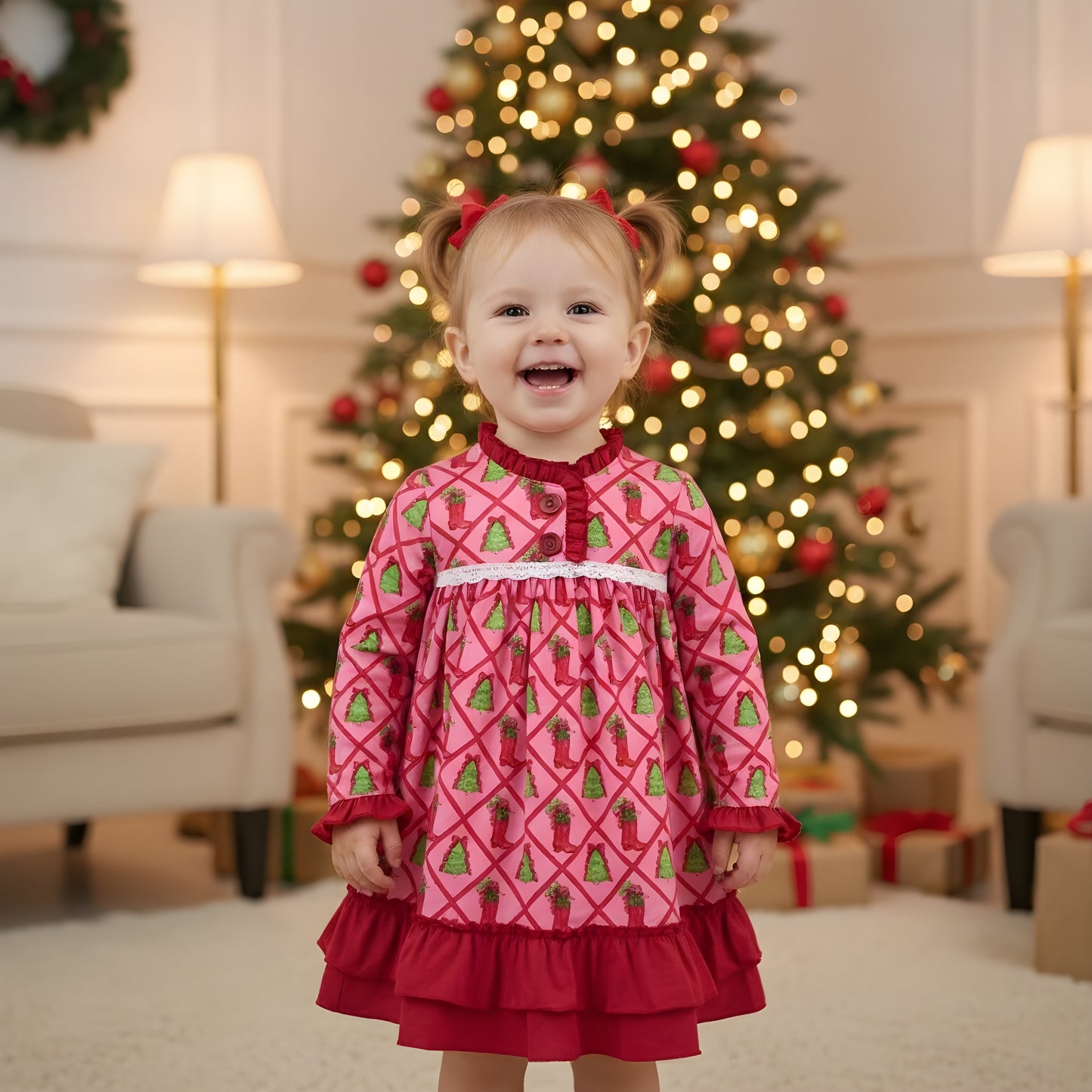 Cow Girl Christmas Nightgown