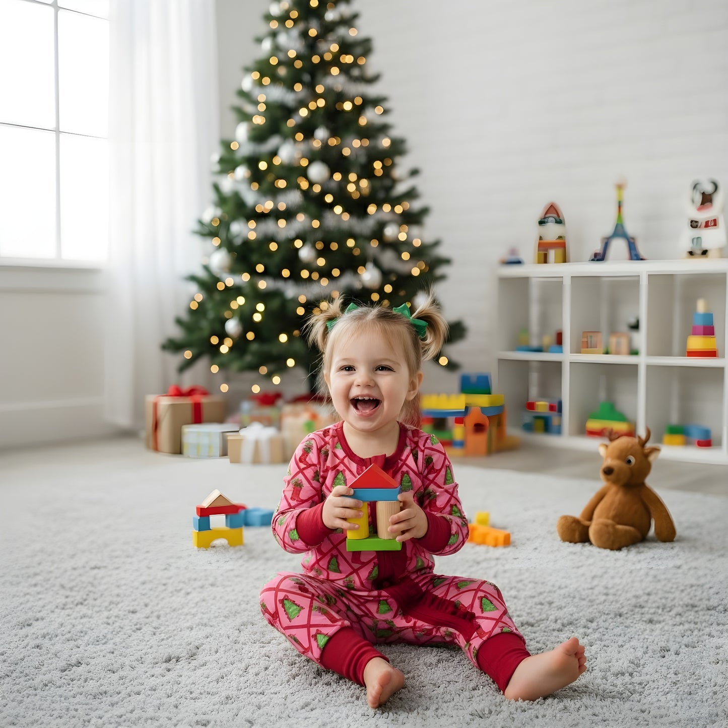 Cow Girl Christmas Zippy