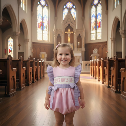 SUNDAY BEST - HAND SMOCKED GIRL BUBBLE