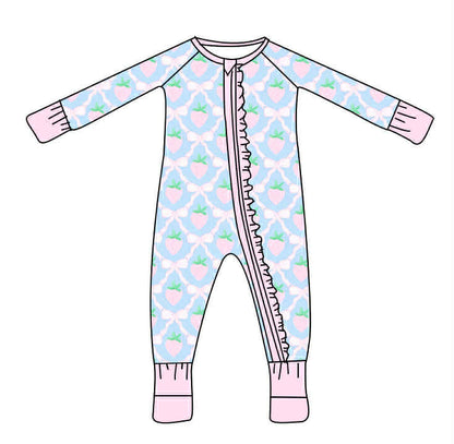 Strawberries and Ribbons - Exclusive Print - Loungewear Zippy