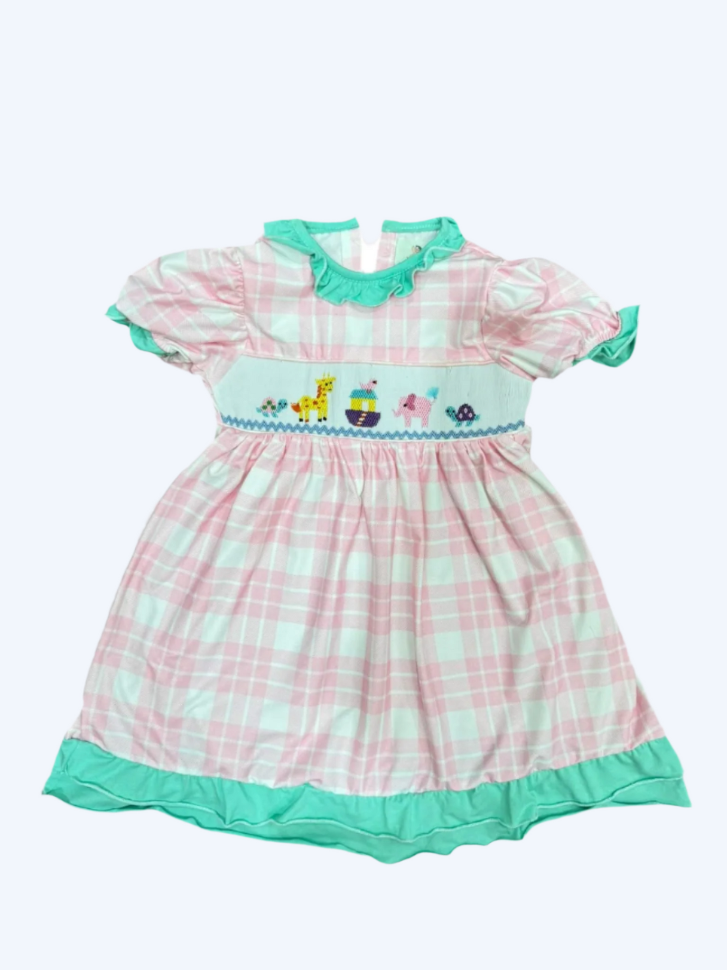 SUNDAY BEST - NOAH’S ARK - HAND SMOCKED DRESS