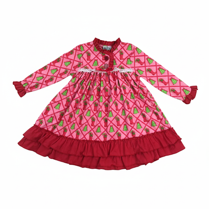 Cow Girl Christmas Nightgown