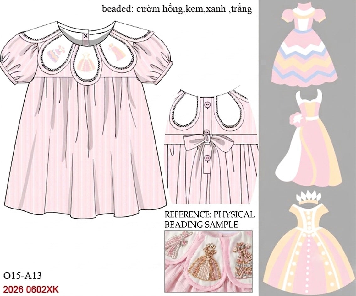 Heirloom Embellished Hand Beaded and Stone Princess Dress