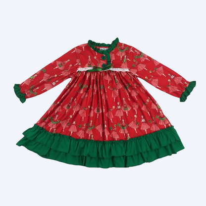 Vintage Christmas Lady Icons - Girls Nightgown