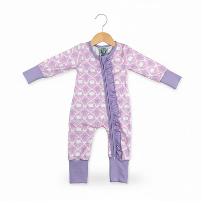 Birthday Cake And Bow Girl Zippy