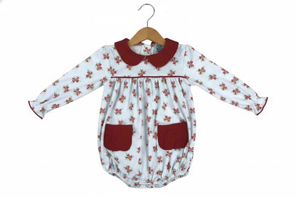 Christmas Bow And Pearl Bubble