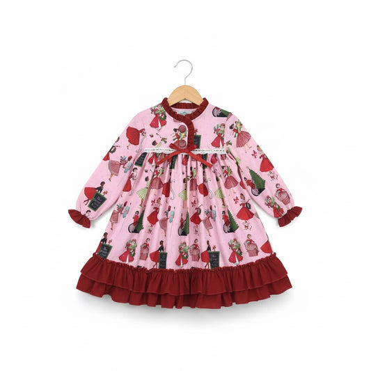 Vintage 50's Christmas Ladies - Girls Nightgown