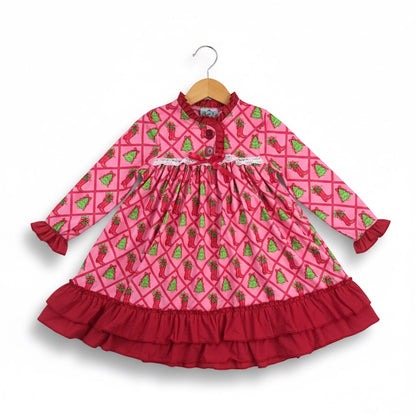 Cow Girl Christmas Nightgown